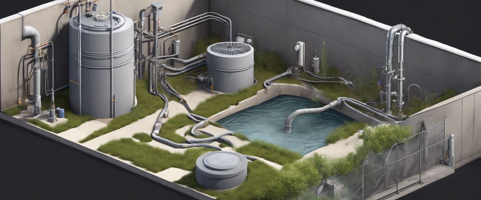 Diagram of greywater recycling system components