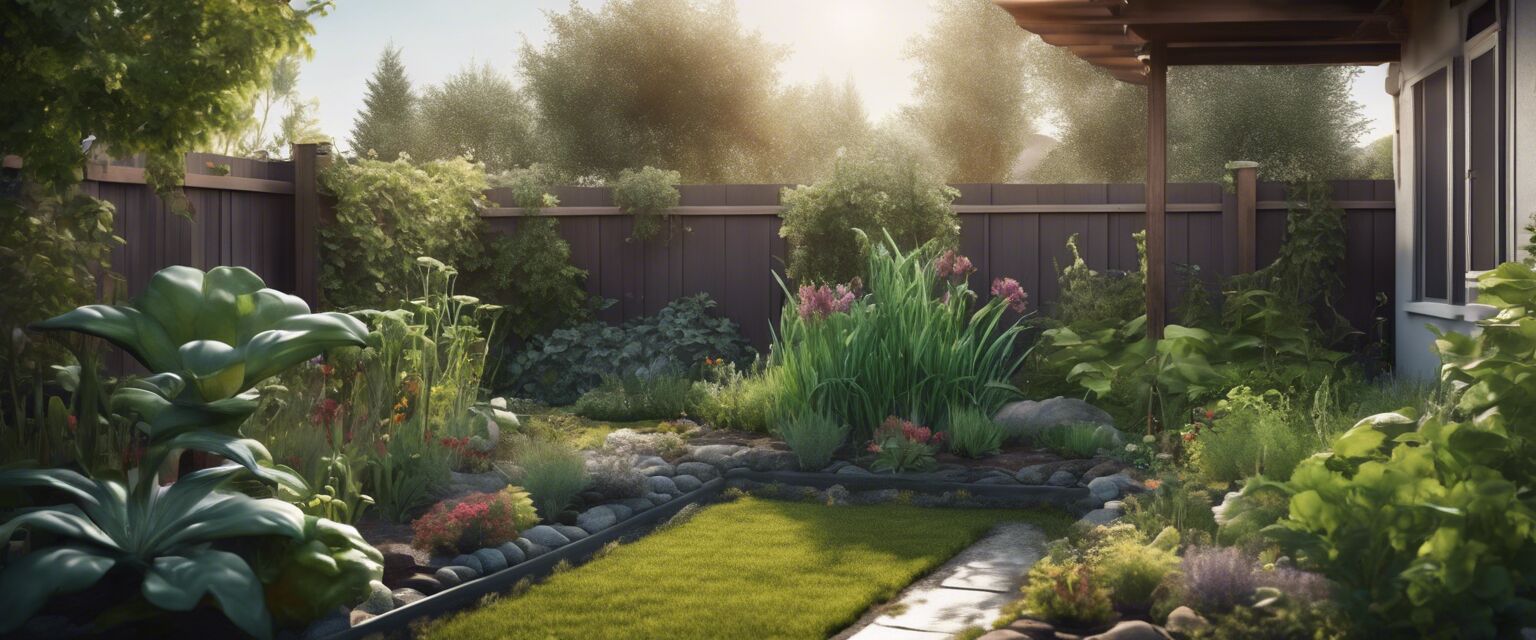 Greywater harvesting in a garden